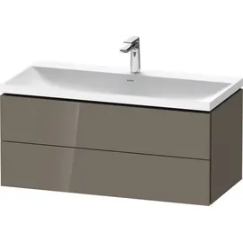 Duravit Möbelset c-shaped Set wandhängend wandhängend „L-Cube“ 100 × Flannel Grey Hochglanz Lack