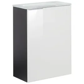 Fackelmann Waschbeckenunterschrank 44 x 60 x 24,3 cm Weiß