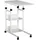 Homcom Beistelltisch mit Rollen höhenverstellbar 2 Regalen