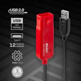 Lindy USB 2.0 Aktiv-Verlängerungs-Hub Pro - Kabel, 42783