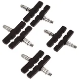 Bayli 8 Stück Fahrrad Bremsen Set für Shimano | 4 Paar Bremsschuhe schwarz für das Fahrrad | V-Bremse 70mm V-Brake symmetrisch | Bremsbeläge | Bremsgummis | Bremsschuhsatz | V-Bremsklötze | MTB Bremsbacken