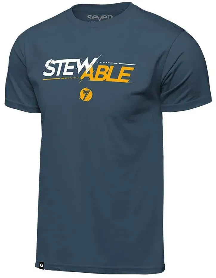 Seven Stewable Kurzarm-t-shirt - Indigo - S