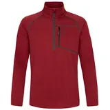 Protest Sweatshirt 1/4 Zip Velvet Red S