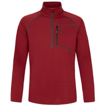 Protest Sweatshirt 1/4 Zip Velvet Red S