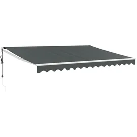 vidaXL Elektrische Markise mit Kurbel 4 x 3 m anthrazit 3154488