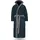 Normani Unisex Baumwoll Bademantel mit Kapuze Izmit in Marine/Grau | Gr.: XXL
