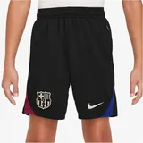 Nike FC Barcelona Strike Nike Dri-FIT Strick-Fußballshorts für ältere Kinder - Schwarz, L