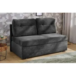 Jockenhöfer Schlafsofa JOCKENHÖFER GRUPPE "Torben", grau, B:130cm T:85cm, Cord: 100% Polyester, Sofas, Schlafsofa, Platzsparendes Sofa mit Gästebettfunktion und Stauraum