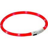 Kerbl Maxi Safe Led-Halsband, rot, Länge 55 cm