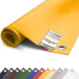 ANKO Planen PVC Plane 600g/m2 mit Ösen Abdeckplane Schutzplane matt (Gelb, 3,2m x 2m)