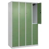 CP Spind Classic Plus lichtgrau, resedagrün 080300-40 S10053, 8 Schließfächer 120,0 x 50,0 x 185,0 cm
