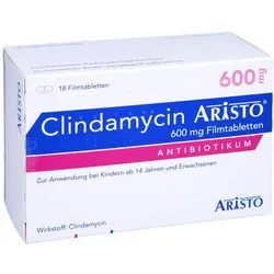 Clindamycin Aristo 600 mg Filmtabletten 18 St