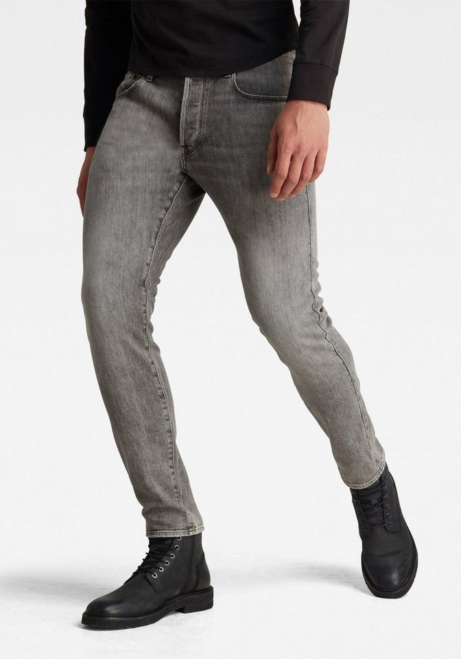 G-Star RAW Slim-fit-Jeans 3301 Slim mit toller Waschung und Elasthan grau 32