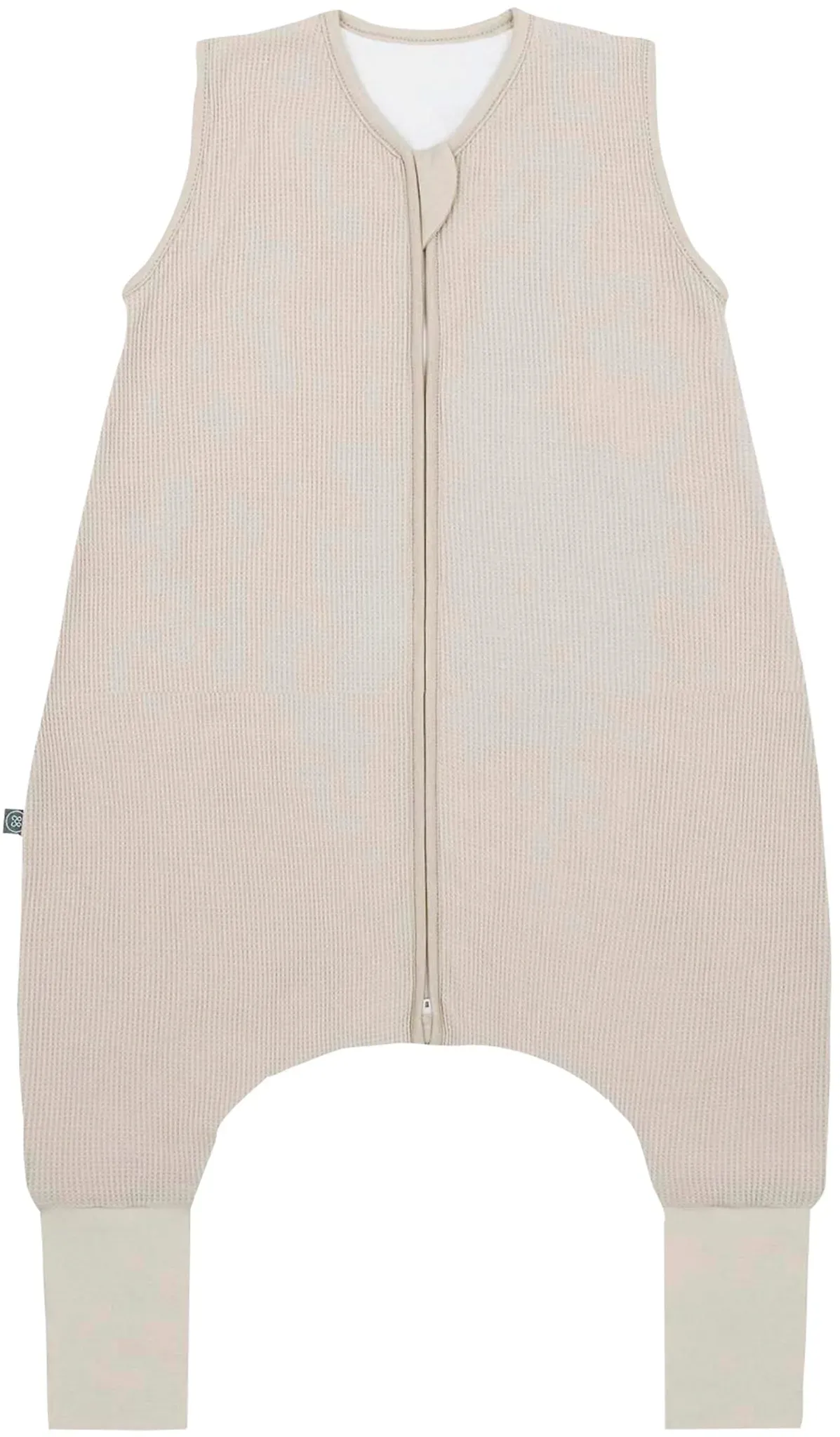 emma & noah Ganzjahres-Sleepoverall mit Umschlag-Füßchen 2.5 TOG, beige, 100