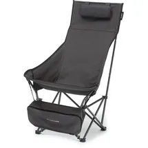 Qeedo Johnny Portable (Schnellaufbau) Bequeme Sitzhöhe, Hochlehner mit Kopfstütze, Campingstuhl faltbar, kleines Packmaß