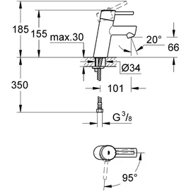 Grohe Concetto Einhandmischer DN 15 (2338510E)