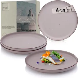 sänger Speiseteller Bombay 4er Set lila