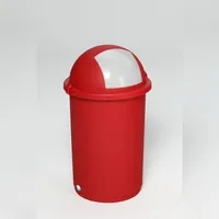 Proregal Robuster Abfallbehälter 50 l Rot