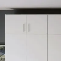 Forte ECONOBOX Schrankaufsatz 177,5 x 38,1 x 54,2 cm Weiß