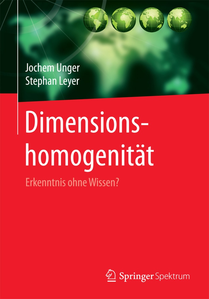 Dimensionshomogenität - Jochem Unger  Stephan Leyer  Kartoniert (TB)