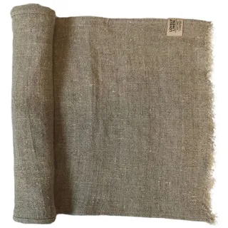Lovely Linen Tischläufer Linen Rustic Raw Tischläufer Leinen nat. beige 40 x 90cm, RUSTIC RAW 40X95 NATURAL BEIGE L42XB23,5xH2CM beige|bunt