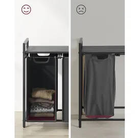 VASAGLE Wäschesortierer grau, schwarz