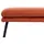 Mendler Hocker HWC-L62 Stoff 38 x 56 x 40 cm Terracotta-braun