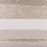 SCHÖNER LEBEN. Gardinenstoff Dekostoff halbtransparent Streifen matt glänzend beige 1,50m Breite