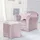 roba Kindersessel Lil Sofa 49 x 39 x 43 cm Textil rosa