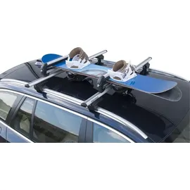Menabo Skiträger Skihalter Iceberg Ski Snowboard Träger Aluminium (4 Paar Ski / 2 Snowboards)