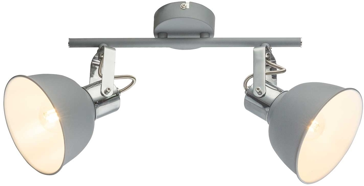 Globo Lighting Strahler 2er DOROTHEE, Grau - Metall - 2-flammig - B 30 cm