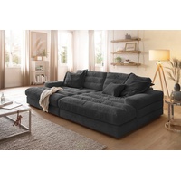 KAWOLA Big-Sofa »LANA«, Stoff verschiedene Farben schwarz