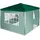 VCM Pavillon 3 x 3 m inkl. 4 Seitenteile Grün/Weiß