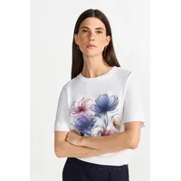 RICH & ROYAL T-Shirt mit Motiv-Print, Weiss, M