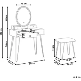 Beliani Schminktisch, Soye