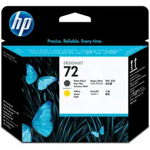 HP 72 mattschwarz + gelb