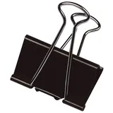 Q-Connect Q-Connect® Foldback-Klammern - 24 mm, Klemmvolumen 9 mm, schwarz, 10 Stück