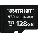 Patriot SD Card 128GB VX Series MicroSDXV V30 PS001681 (128 GB, microSDXC, U3, UHS-I), Speicherkarte, Schwarz