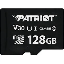 Patriot SD Card 128GB VX Series MicroSDXV V30 PS001681 (128 GB, microSDXC, U3, UHS-I), Speicherkarte, Schwarz