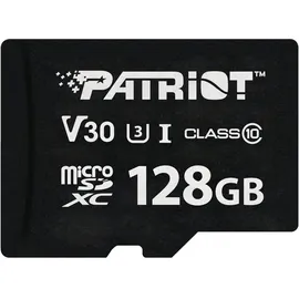 Patriot SD Card 128GB VX Series MicroSDXV V30 PS001681 (128 GB, microSDXC, U3, UHS-I), Speicherkarte, Schwarz