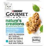 Purina 8x 85g Nature's Creations: Meeresfisch & Thunfisch Gourmet Nassfutter für Katzen