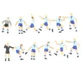 Preiser Fussballmannschaft H0 Hellblaue/Dunkelblaue 10756