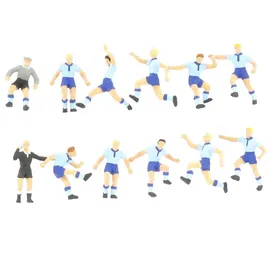 Preiser Fussballmannschaft H0 Hellblaue/Dunkelblaue 10756