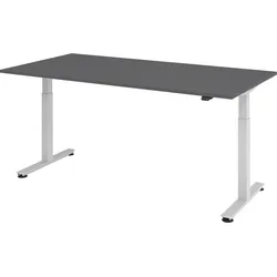 bümö elektrisch höhenverstellbarer Schreibtisch graphit 200x100 cm - Schreibtisch höhenverstellbar elektrisch, elektrischer Schreibtisch & Gaming