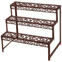 Esschert Design Blumentreppe rechteckig 78,5 x 49 x 65,5 cm Braun