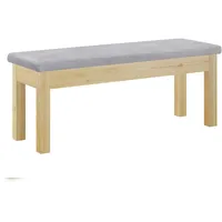 Erst-Holz Sitzbank Küchenbank Kiefer natur massiv Holzbank Polsterbank 120x40