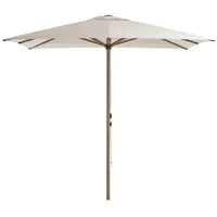 Dehner Sonnenschirm Santorini, ca. Ø350/H235 cm, Braun, Weiß
