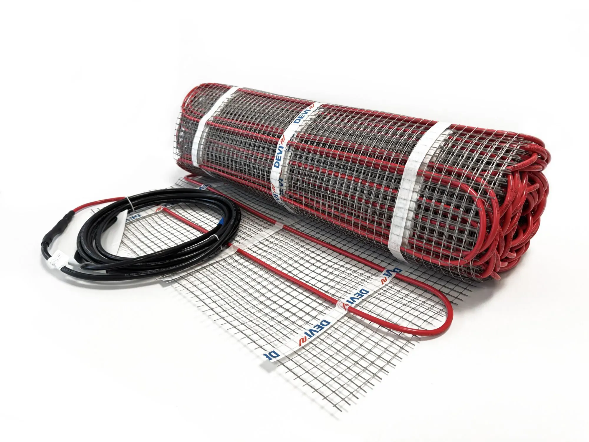 Devi 140F1483 DEVIflexTM 175T Heizmatte für Estrich, 175 W/m2, 230V, Fläche 5,3 m2, 915 W, inkl. 6m Kaltleiter