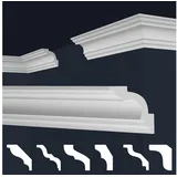 Marbet Design Stuckleiste E-25 weiß 15 St. 200 x 6,5 x 6,5 cm