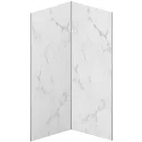 vente-unique Wandpaneel Marmor-Optik Weiß 2 St. 90 x 210 cm